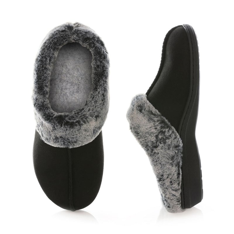 PowerStep women&rsquo;s clog orthotic slipper in black